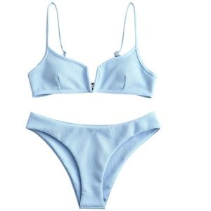 ZAFUL baby blue bikini